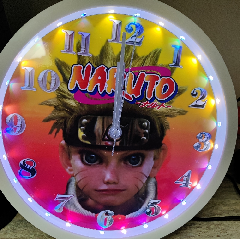 Naruto wall clock